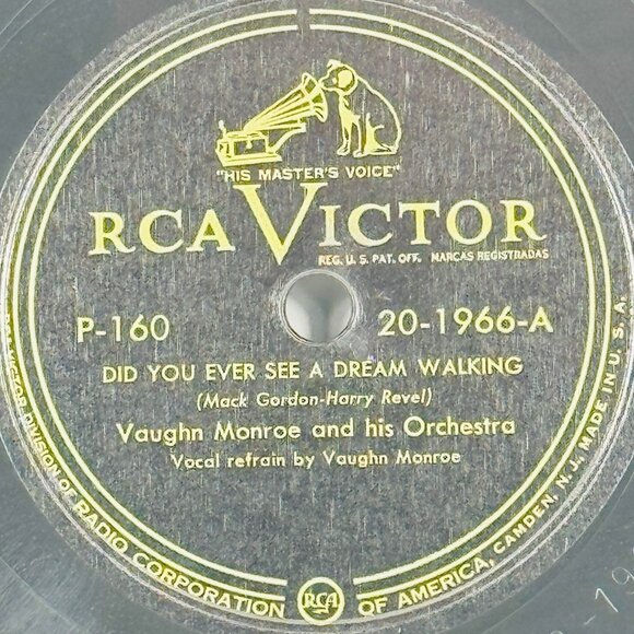 Vaughn Monroe Did You Ever See A Dream Walking 20-1966 P-160 RCA Victor 78 RPM - Picture 2 of 4